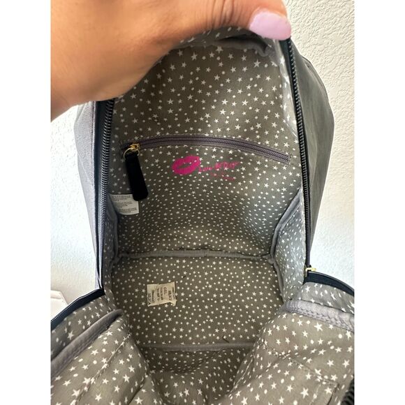 Betsey Johnson Black Cat Face Quilted Backpack NWT main image 4